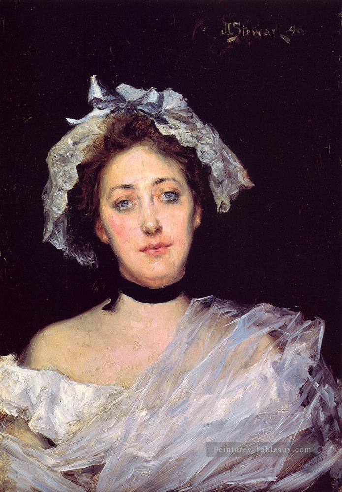 Une dame anglaise femmes Julius LeBlanc Stewart Peintures à l'huile